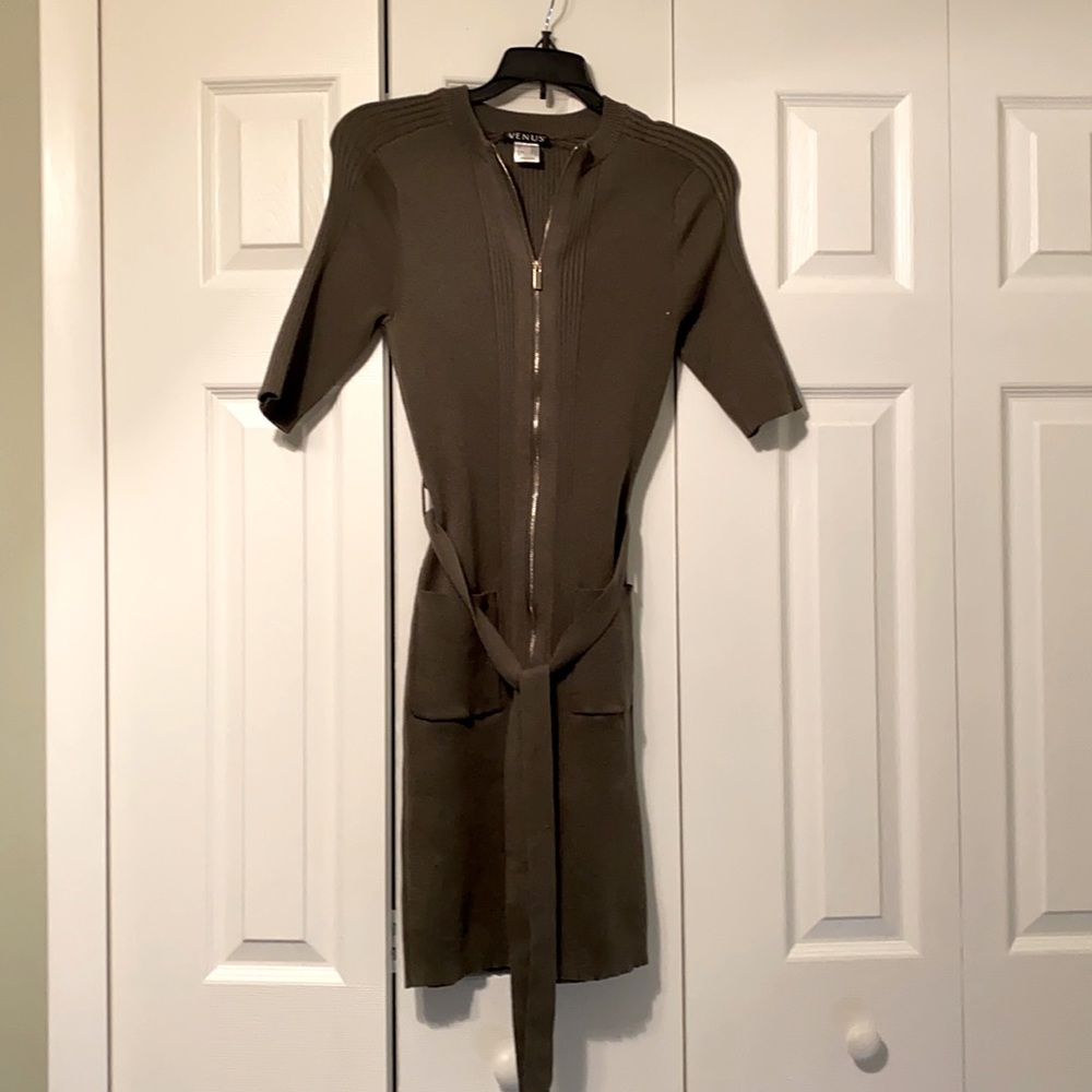 Army Green Sweater Dress